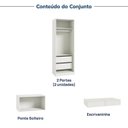 Ver imagem 5 de Guarda-Roupa Planejado 4 Peças com 6 Portas Orion CabeCasa MadeiraOriginals Bege