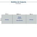 Ver imagem 4 de Guarda-Roupa Planejado 4 Peças com 6 Portas Orion CabeCasa MadeiraOriginals Bege