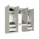 Ver imagem 7 de Guarda-Roupa Planejado 4 Peças com 6 Portas Orion CabeCasa MadeiraOriginals Bege
