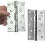 Dobradiça Inox para Porta Dobradiça Anti Ruído 12,4cm - 4