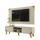 Ver imagem 2 de Rack Painel Duna para TV 65" 182cm MDP Cinamomo Off White Madetec Móveis