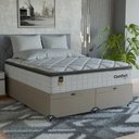 Ver imagem 7 de Cama Box Baú Queen + Colchão Comfort Class Pillow Top Branco/suede Bege