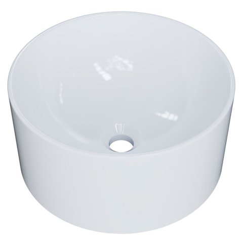 Cuba Pia para Banheiro Redonda 26cm Celine C08 Branco - Mpozenato