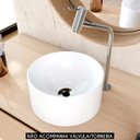 Ver imagem 2 de Cuba Pia para Banheiro Redonda 26cm Celine C08 Branco - Mpozenato