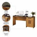 Ver mais imagens de Mesa Office Notável 2115 Freijó Trend/ Preto Tx