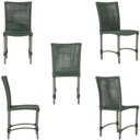 Ver imagem 5 de Mesa Ascoli 100 Cm com 4 Cadeiras Cannes de Alumínio, Pintura Fendi e Trama Tela de Corda Náutica