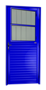 Ver imagem 1 de Porta de Sala Alumínio 86 Esq. V.Boreal Azul Brimak