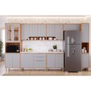 Ver imagem 7 de Cristaleira Cozinha Mgm Áurea C/ 4 Portas C/ Vidro 70cm Cinamomo/titanium