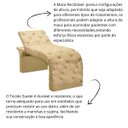 Ver imagem 5 de Maca Estofada Estética Cílios Regulável Spa Suede Ivete:bege