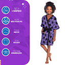 Ver imagem 3 de Roupão Banho Aveludado Infantil Wandinha Menina 2 a 12 Anos Lepper G (8 a 10 Anos)