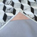 Ver imagem 3 de Tapete de Couro 3D Preto Branco Salino 2,00x2,50 com Bordas