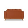 Sofá Namoradeira Viena 02 Lugares com Almofadas Decorativa Suede Terracota - Madeira Prima Deccor - 5