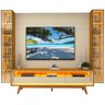 Rack com Painel para Tv 84 Polegadas com Led Espelhos 293cm 100% Mdf Luminare/requinte - 12