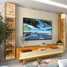 Rack com Painel para Tv 84 Polegadas com Led Espelhos 293cm 100% Mdf Luminare/requinte - 14