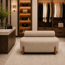 Ver imagem 7 de Poltrona Organica Ilha Bouclé p/ Closet e Consultório:Capuccino/Liso