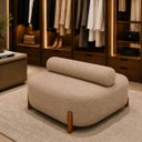 Ver imagem 6 de Poltrona Organica Ilha Bouclé p/ Closet e Consultório:Capuccino/Liso