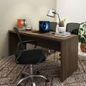 Mesa para Escritório Escrivaninha Madeira Linha Office 180cm Cor:rústico - 2