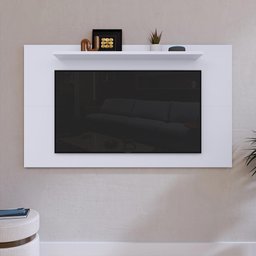 Painel Tv Smart 48 Polegadas Prateleira Organizadora Multiuso Porta Objeto Decoração Sala Quarto - 2