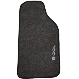 Jogo de Tapete Automotivo Carpete Volkswagen Vw Gol G6 2012 à 2016 Soft Logo Bordado 5 Peças S/M SOF - 5