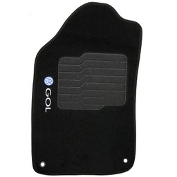 Jogo de Tapete Automotivo Carpete Volkswagen Vw Gol G6 2012 à 2016 Soft Logo Bordado 5 Peças S/M SOF - 4