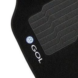 Jogo de Tapete Automotivo Carpete Volkswagen Vw Gol G6 2012 à 2016 Soft Logo Bordado 5 Peças S/M SOF - 6