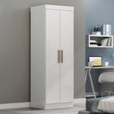 Ver imagem 5 de Modulo de Guarda Roupas para Quarto Madrid 2 Portas Maxel Branco