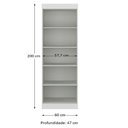 Ver imagem 2 de Modulo de Guarda Roupas para Quarto Madrid 2 Portas Maxel Branco