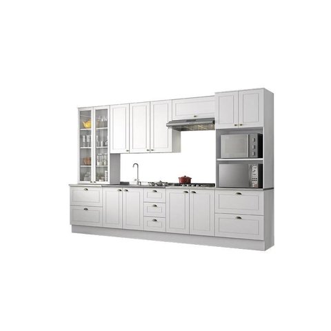 Cozinha Modulada Americana com 7 Peças Branco Hp - Henn