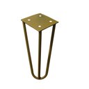 Ver imagem 4 de Kit 2 Pés de Metal 15 CM Hairpin Legs Mesas de Centro Puffs Dourado Gran Belo Pés de Metal Hairpin L
