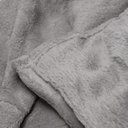Ver imagem 5 de Cobertor Casal Manta Microfibra Fleece Cinza Claro