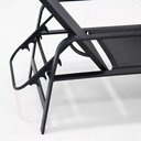 Ver imagem 2 de Cadeira Espreguiçadeira de Piscina Sling em Tela e Aluminio Preto