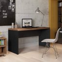 Ver imagem 1 de Mesa para Computador Studio 136cm Caemmun Lp Argan E Preto Tex