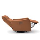 Ver imagem 6 de Poltrona do Papai Reclinável Sala de Estar Plaza USB e USB-C Gira Balança Couro Caramelo G40 - Gran