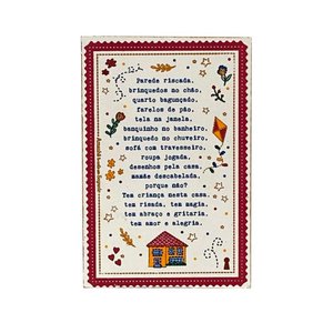 Quadro Box Decorativo Parede Riscada em Mdf 10x15