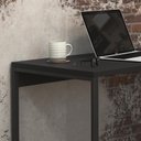 Ver imagem 4 de Escrivaninha de Escritório Office Estilo Industrial 1,20m Stell Preto Fosco