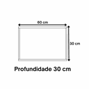 Ver imagem 3 de Nicho Decorativo Retangular 60x30x30 Mdf Plancasa:verde Jade