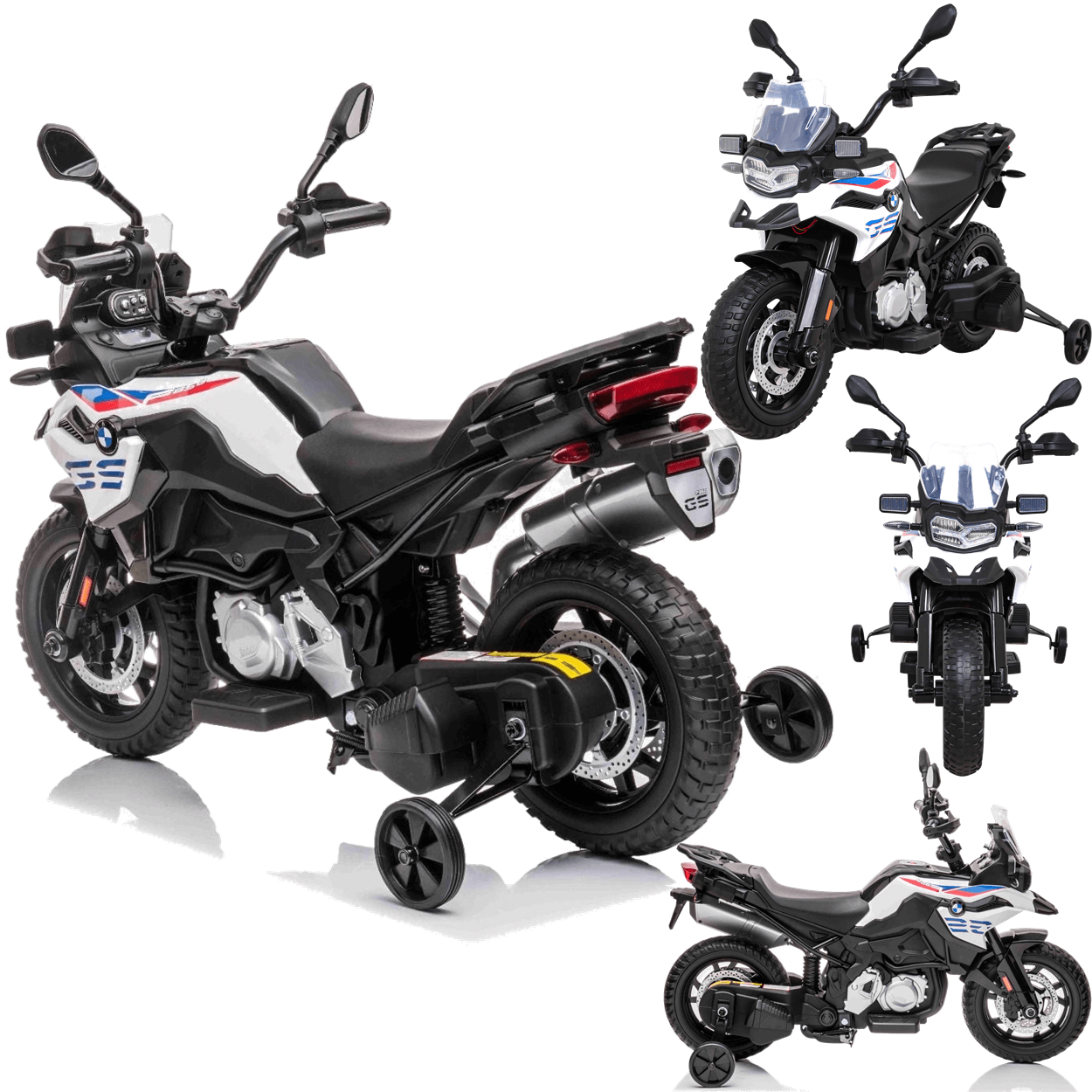 Moto Triciclo Eletrico Zippy Toys Bmw F850 Gs 12v Branca - 2