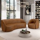 Ver imagem 2 de Sofá 4 Lugares para Sala Living Orgânico 240cm Eron M03 Couríssimo Whisky - Lyam Decor
