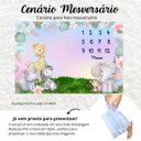 Ver imagem 6 de Lençol Painel Cenário de Foto Bebê Mêsversário Safari Menina Minha Estrelinha Lençol Cenário para Fo
