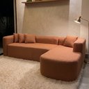 Ver imagem 1 de Sofá Orgânico Módulo Curvo Siena 2,6MTS Boucle Terracota - Vimont Moveis