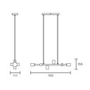 Ver imagem 5 de Lustre Pendente Taschibra Buds E27 Bivolt Preto 02110285-18