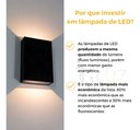 Ver imagem 5 de Kit 15 Arandela 2 Fachos Uso Externo Interno Led 4w - Preto - Bco Quente - 110v/220v