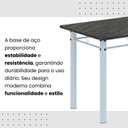 Ver imagem 7 de Conjunto de Mesa com 4 Cadeiras Lívia Branco/Preto
