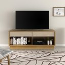 Ver imagem 1 de Rack Tv 42" Com 2 Gavetas Cr45009 Natural/Off White