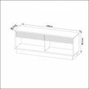 Ver imagem 3 de Rack Tv 42" Com 2 Gavetas Cr45009 Natural/Off White