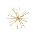 Ver imagem 1 de Ouriço Contemporâneo Decorativo em Metal Dourado Mart P:dourado