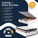 Ver imagem 4 de Cama Box Baú com Colchão Gazin de Espuma D33 Pillow In Force Mid Queen 158cm