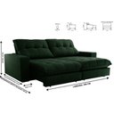 Ver imagem 3 de Sofa Retrátil Dublin 2,90m Mola Ensacada 05 Lugares Txr