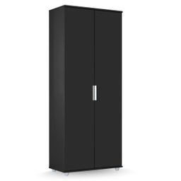 Armário Multiuso Organizador Sapateira com 2 Portas - Preto - Lh Móveis - 7