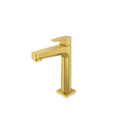 Torneira de Lavatório - Color Led - Dourado Escovado
